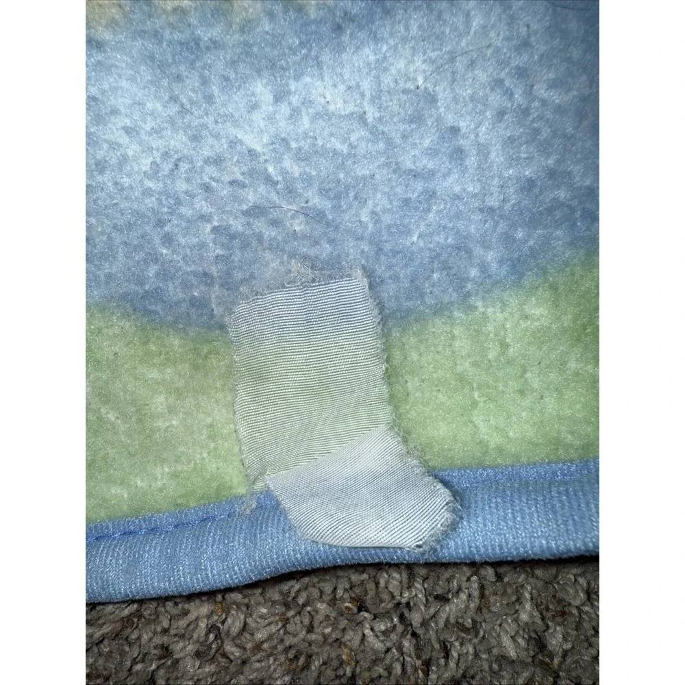 Vintage 90s Winnie the Pooh Tigger Hunny Pot Plush‎ Baby Crib Blanket 30x44